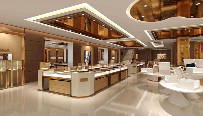 رنگ های ترند دکور جواهر فروشی