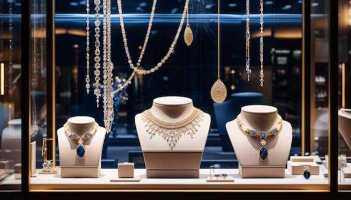 بهترین نمای ویترین جواهر فروشی