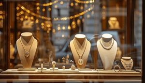 بهترین نمای ویترین جواهر فروشی